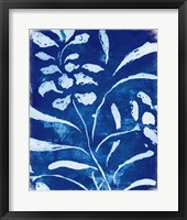 Framed Azure Flora I