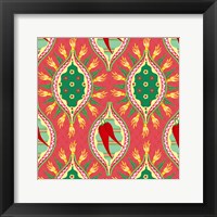 Chili Fiesta Pattern IV Framed Print