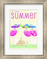 Framed Flamingo Summer II