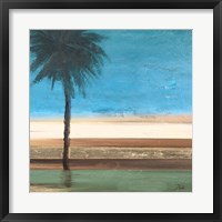 Framed Coastal Palms III