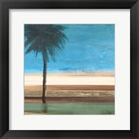 Framed Coastal Palms III