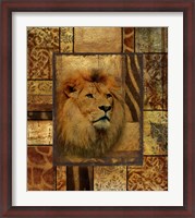Framed Decorative Safari II (Lion)