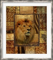 Framed Decorative Safari II (Lion)