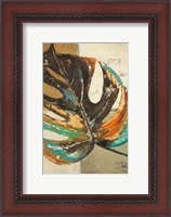 Framed Contemporary Leaves II