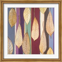 Framed Leaves And Stripes I