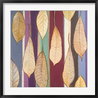 Framed Leaves And Stripes I