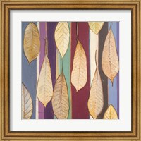 Framed Leaves And Stripes I