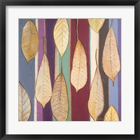 Leaves And Stripes I Framed Print
