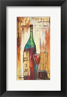 Framed Wines Over Gold I