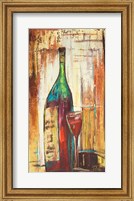 Framed Wines Over Gold I