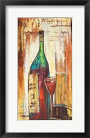Wines Over Gold I Framed Print