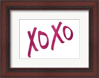 Framed Romantic Pink XOXO