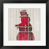 Plaid Christmas IV Framed Print