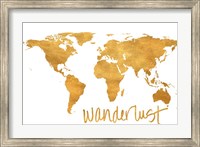 Framed Wanderlust Map