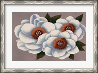 Framed Three White Flowers