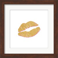 Framed Gold Kiss