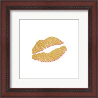 Framed Gold Kiss