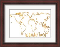 Framed Gold Wanderlust