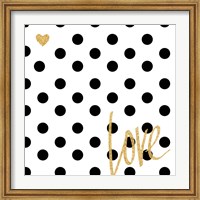 Framed Love with Dots