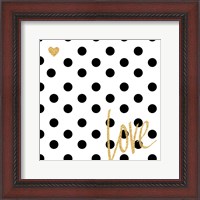 Framed Love with Dots