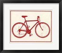 Framed Red Bicycle