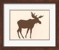 Framed Brown Moose
