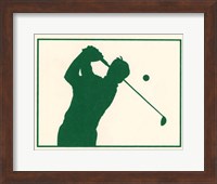 Framed Green Golfer