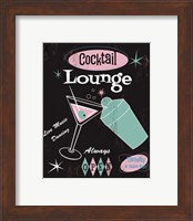 Framed 'Cocktail Lounge' border=