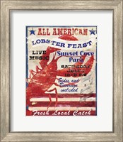 Framed All American Lobster
