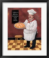 Framed 'Pizza Chef Master' border=