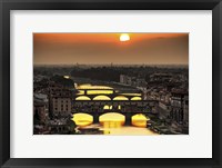 Framed Sunset in Florence