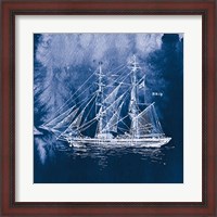 Framed Sailing Ships IV Indigo