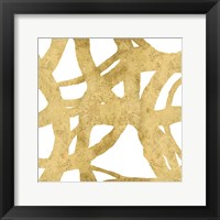 Endless Circles Front Gold II Framed Print
