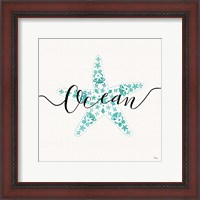 Framed Sea Charms I Teal