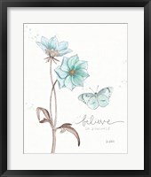 Bits of Blue II Framed Print