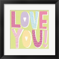 Words of Love II Framed Print