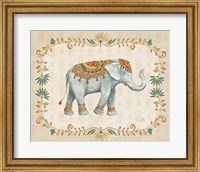 Framed 'Elephant Walk II' border=