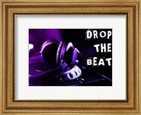 Framed Drop The Beat - Purple and Blue