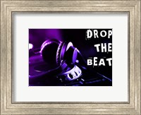 Framed Drop The Beat - Purple and Blue