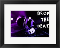 Framed Drop The Beat - Purple and Blue