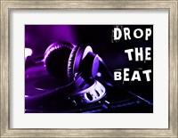 Framed Drop The Beat - Purple and Blue