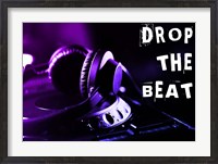 Framed Drop The Beat - Purple and Blue