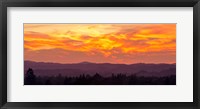Framed Blazing Sunset