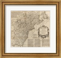 Framed North America 1755