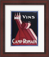 Framed Vins Camp Romain