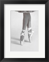 Framed Dancing En Pointe Black and White