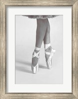 Framed Dancing En Pointe Black and White