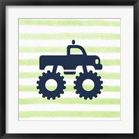 Framed Monster Truck Graphic Green Part I