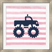 Framed Monster Truck Graphic Pink Part I