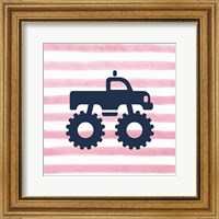 Framed Monster Truck Graphic Pink Part I